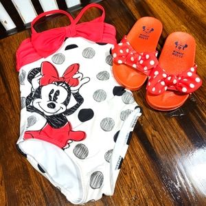 Minnie mouse 4t bathing suit set